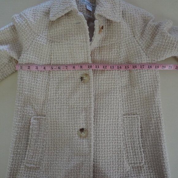Liz Claibourne Textured Midi Coat Size Small - Picture 9 of 11